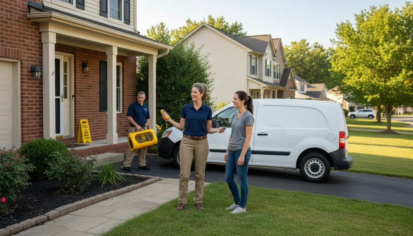 Residential water damage restoration in Keithville, LA